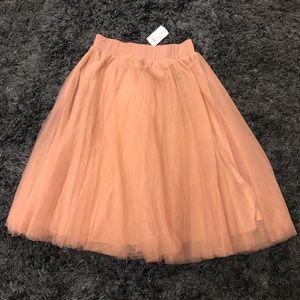 Blush Pink Tulle Skirt